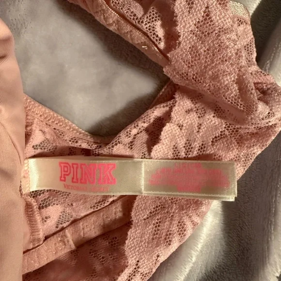 10 Items for $20: Victoria's Secret Black and Pink Lace Bralette Trio - Picture 3 of 4